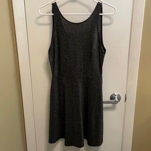 Sparkly Black, V-back Dress by H&M